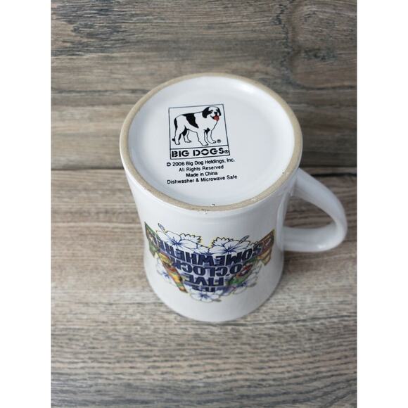 Big Dogs It's 5 o'clock somewhere Coffee Cup Large Mug 2006 - Picture 5 of 6